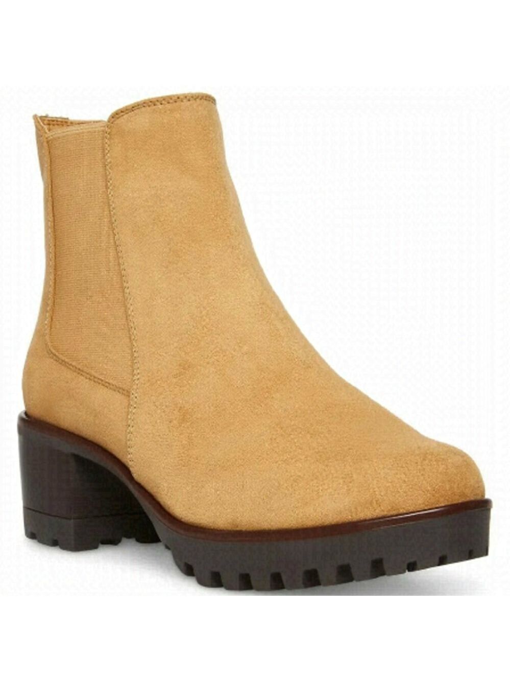 ANNE Klein "Akariella" Side Zip Lug Sole Ankle Boot Women New Taupe